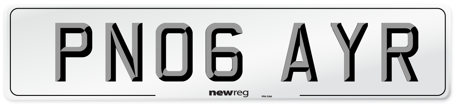 PN06 AYR Number Plate from New Reg